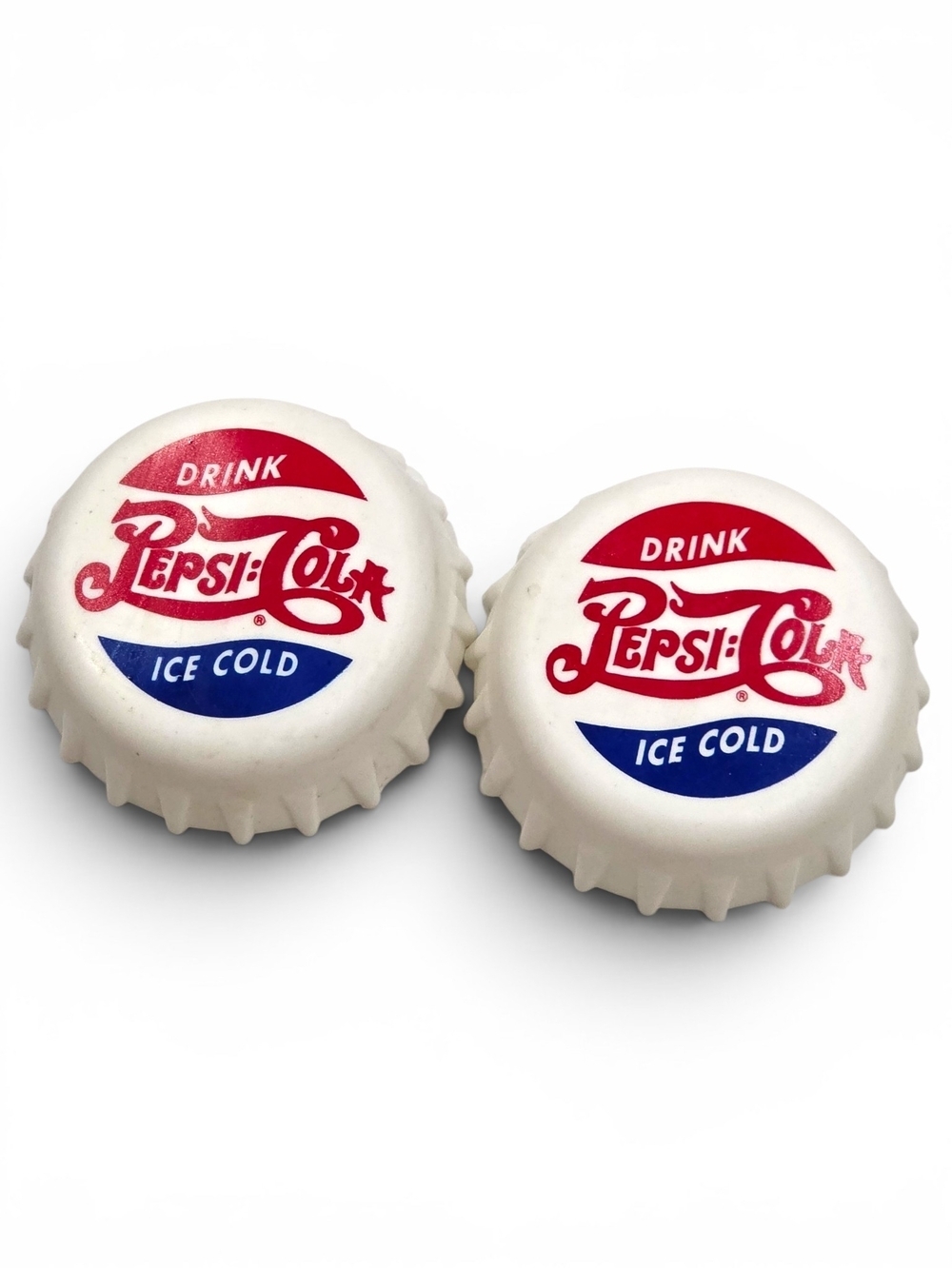 Vintage Pepsi-Cola Bottle Cap Reusable Lunch Box Ice Packs Set Of 2 EUC 1996
